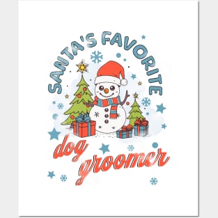 Santa's Favorite Dog Groomer Posters and Art